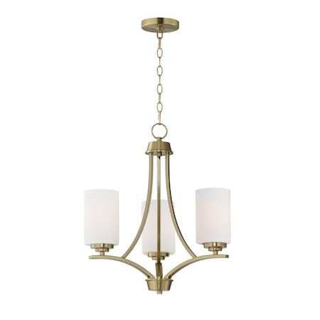 Maxim Lighting Deven 3-Light Chandelier 20033SWSBR